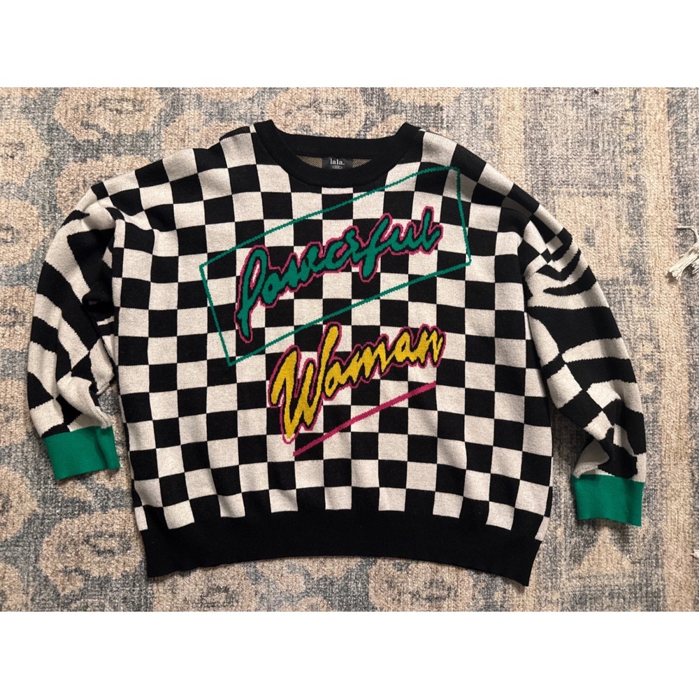 Dressed in LALA Powerful Woman Oversized Sweater Size L/XL Excellent Condition